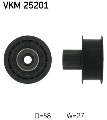 Deflection/Guide Pulley, Timing Belt VKM 25201 SKF