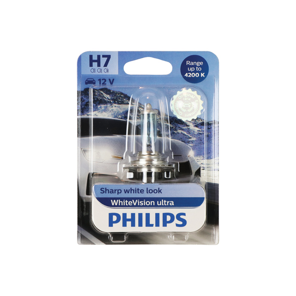 PHILIPS Light Bulbs WhiteVision ultra H7 12972WVUB1 Bulb, spotlight VW,AUDI,MERCEDES-BENZ,Golf IV Schrägheck (1J1),Golf V Schrägheck (1K1),POLO (9N_)