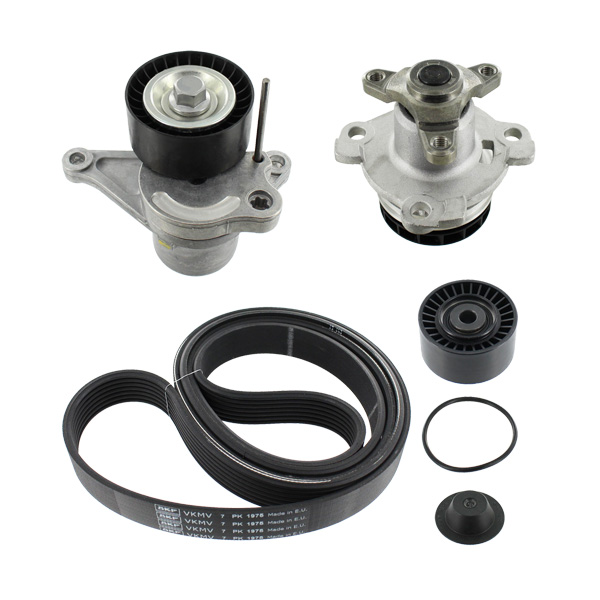 SKF Water Pump + V-Ribbed Belt Kit OPEL,RENAULT,NISSAN VKMC 36086-1 60618584,60652358,60814576  119202462R,119230802R,11923802R,60652358,60814576