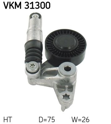 SKF Tensioner Pulley VW,AUDI VKM 31300 059145201D,059145201F,059145201H Tensioner Pulley, v-ribbed belt 059145201F,059145201F,059145201H,059145201F