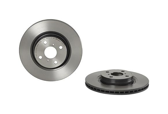 BREMBO Brake disc PRIME LINE - UV Coated internally vented 09.D573.11 Brake rotor,Brake discs TOYOTA,Yaris Schrägheck (_P13_)