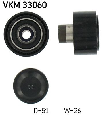 Styrrulle flerspårsrem VKM 33060 SKF