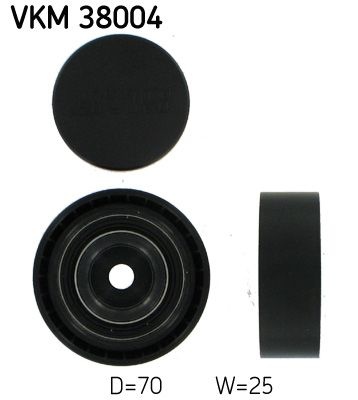 SKF Idler Pulley BMW,SKODA VKM 38004 047145276B,11281726343,11281748131 Guide Pulley,Deflection Pulley,Deflection/Guide Pulley, v-ribbed belt