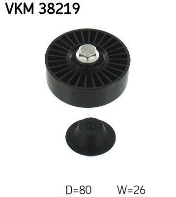 SKF Idler Pulley VKM 38219 Guide Pulley,Deflection Pulley BMW,3 Touring (E91),3 Limousine (E90),5 Touring (F11),5 Limousine (E60),1 Schrägheck (E87)