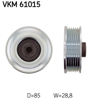 SKF Idler Pulley VKM 61015 Guide Pulley,Deflection Pulley TOYOTA,AVENSIS Kombi (T25),AURIS (NRE15_, ZZE15_, ADE15_, ZRE15_, NDE15_)