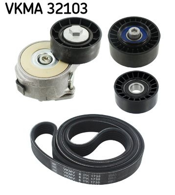 SKF V-ribbed belt set ALFA ROMEO VKMA 32103 51758383,51773551,51776566 Serpentine belt kit,Auxiliary belt kit,Poly V-belt kit,V-ribbed belt kit