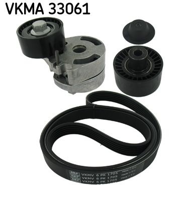 SKF V-ribbed belt set VKMA 33061 Serpentine belt kit,Auxiliary belt kit FORD,PEUGEOT,CITROËN,Fiesta Mk5 Schrägheck (JH1, JD1, JH3, JD3),FUSION (JU_)