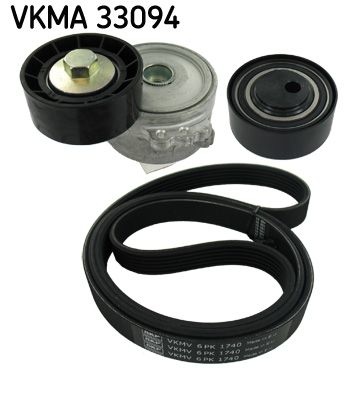 SKF V-ribbed belt set VKMA 33094 Serpentine belt kit,Auxiliary belt kit FIAT,PEUGEOT,CITROËN,Ulysse (179_),Scudo Kastenwagen (220_),Scudo Kombi (220_)