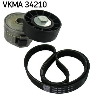 SKF V-ribbed belt set FORD VKMA 34210 1611424380,5751A7,5751F6 Serpentine belt kit,Auxiliary belt kit,Poly V-belt kit,V-ribbed belt kit 1611424380