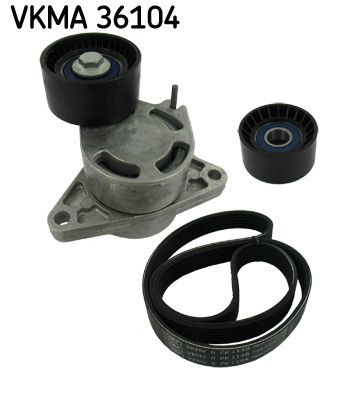 SKF V-ribbed belt set OPEL,RENAULT,NISSAN VKMA 36104 90916W2023,117204P10A,1192500Q0J 1192500QAE,1192500QAP,1192569T25,1192569T60,11925AW300,4415761