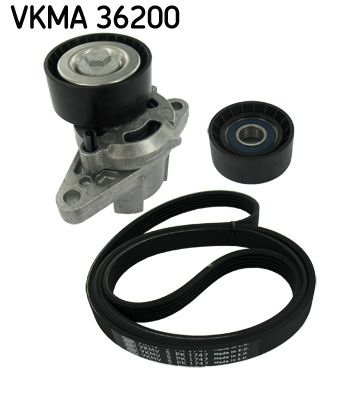 SKF V-ribbed belt set RENAULT,NISSAN,DACIA VKMA 36200 7701477517,8200104754,8200603359 8200833541,5132507,9G9Q6C344AB,M883834,MW30623983,1175000Q0F