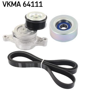 SKF V-ribbed belt set VKMA 64111 Serpentine belt kit,Auxiliary belt kit MAZDA,2 Schrägheck (DE_, DH_3),3 Schrägheck (BM, BN),3 Limousine (BM, BN)