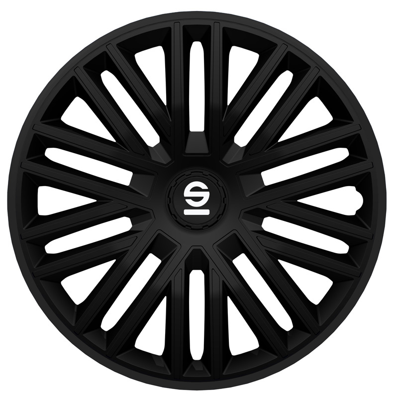 4-piece Sparco Hubcaps Bergamo 14-inch black