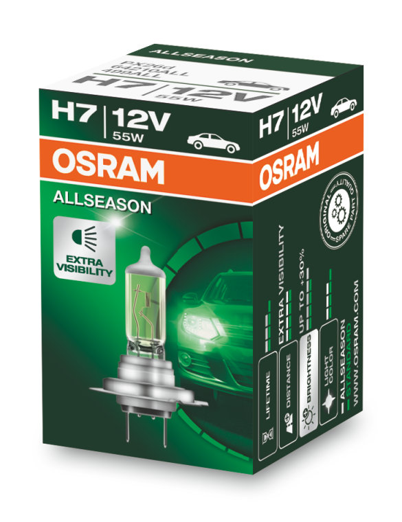 OSRAM Light Bulbs H7 64210ALL Bulb, spotlight VW,AUDI,MERCEDES-BENZ,Golf IV Schrägheck (1J1),Golf V Schrägheck (1K1),POLO (9N_)