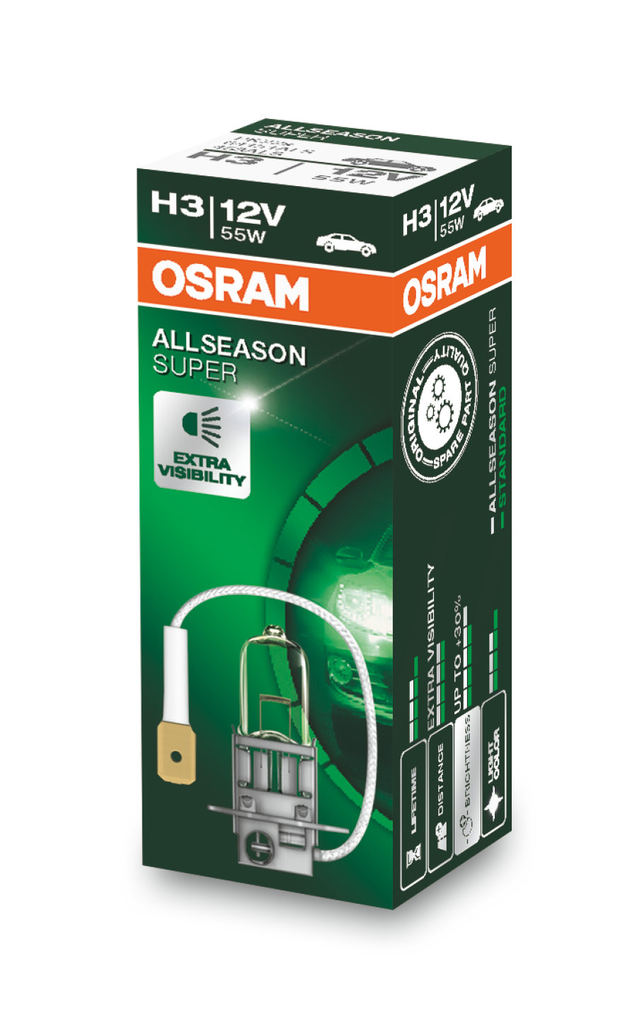OSRAM Light Bulbs H3 64151ALS Bulb, spotlight VW,AUDI,MERCEDES-BENZ,Golf IV Schrägheck (1J1),POLO (9N_)