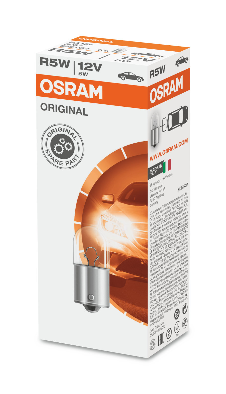 OSRAM Light Bulbs R5W 5007 Bulb, indicator VW,AUDI,MERCEDES-BENZ,POLO (9N_),TOURAN (1T1, 1T2),GOLF II (19E, 1G1),GOLF III (1H1),Golf IV Variant (1J5)