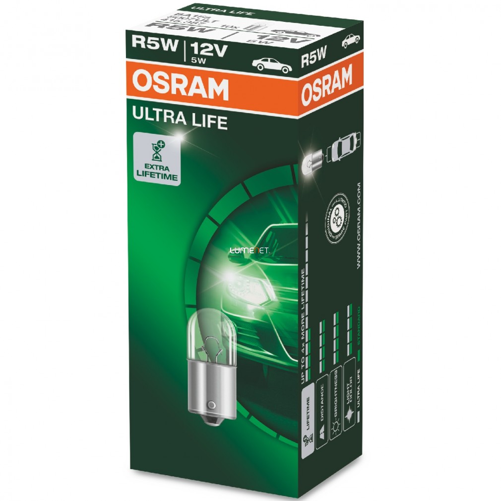 OSRAM Light Bulbs R5W 5007ULT Bulb, indicator VW,AUDI,MERCEDES-BENZ,POLO (9N_),TOURAN (1T1, 1T2),GOLF II (19E, 1G1),GOLF III (1H1)