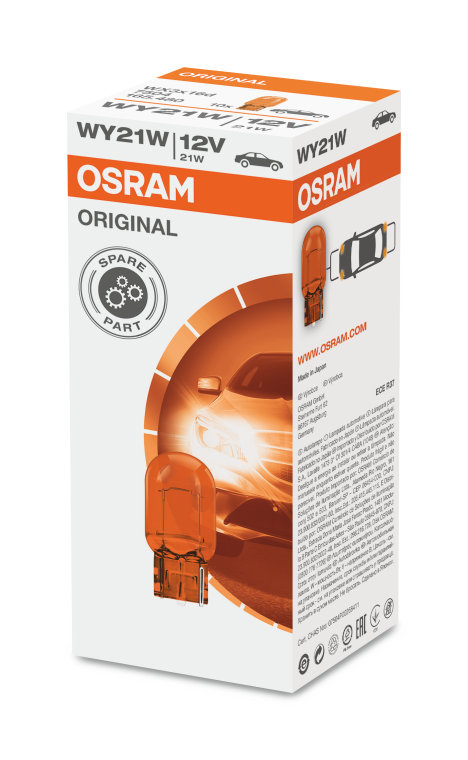 OSRAM Light Bulbs WY21W 7504 Bulb, indicator VW,AUDI,MERCEDES-BENZ,Golf VII Schrägheck (5G1, BQ1, BE1, BE2),GOLF VI (5K1),Polo Schrägheck (6R1, 6C1)
