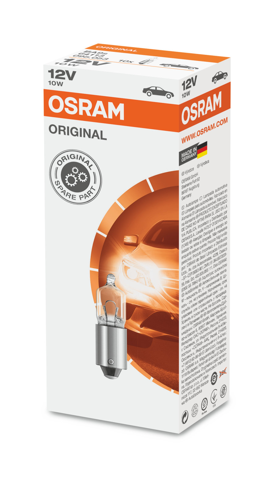 OSRAM Light Bulbs Socket Bulb 64113 Bulb, interior light BMW,5 Limousine (E39),5 Touring (E39)