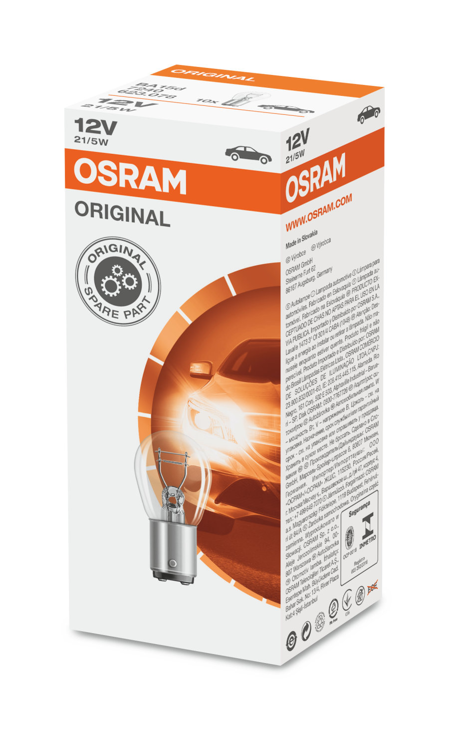 OSRAM Light Bulbs Socket Bulb 7240 Bulb, indicator VW,AUDI,MERCEDES-BENZ,Golf IV Schrägheck (1J1),Golf V Schrägheck (1K1),POLO (9N_),TOURAN (1T1, 1T2)