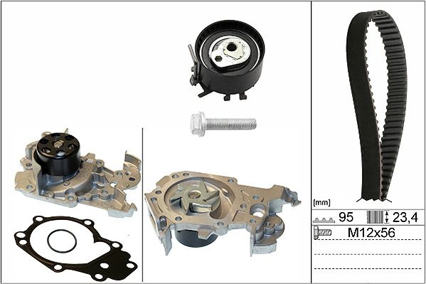 INA Water Pump + Timing Belt Kit with water pump 530 0195 30  RENAULT,NISSAN,DACIA,Clio III Schrägheck (BR0/1, CR0/1),CLIO II (BB0/1/2_, CB0/1/2_)