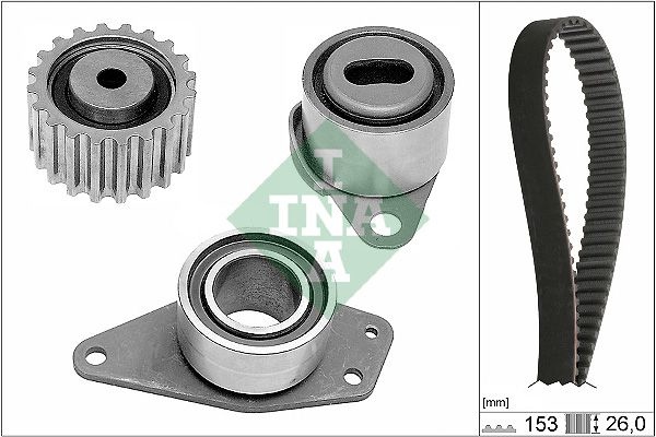 INA Timing belt kit RENAULT,VOLVO 530 0038 10 542741,7700100670,7700100671 7700107249,7700107261,7700107305,7700111761,7700115075,7700116192,542741