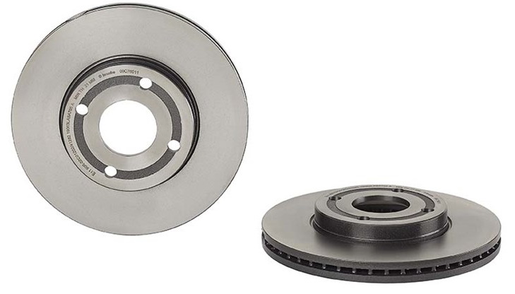 BREMBO Brake disc PRIME LINE - UV Coated internally vented 09.C760.11 Brake rotor,Brake discs FORD,Fiesta Mk7 Schrägheck,Fiesta Mk7 Kastenwagen