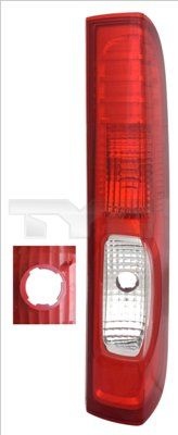 TYC Rear light Left 11-12384-31-2 Combination rearlight,Tail light OPEL,RENAULT,NISSAN,Vivaro A Kastenwagen (X83),Vivaro A Combi (X83)