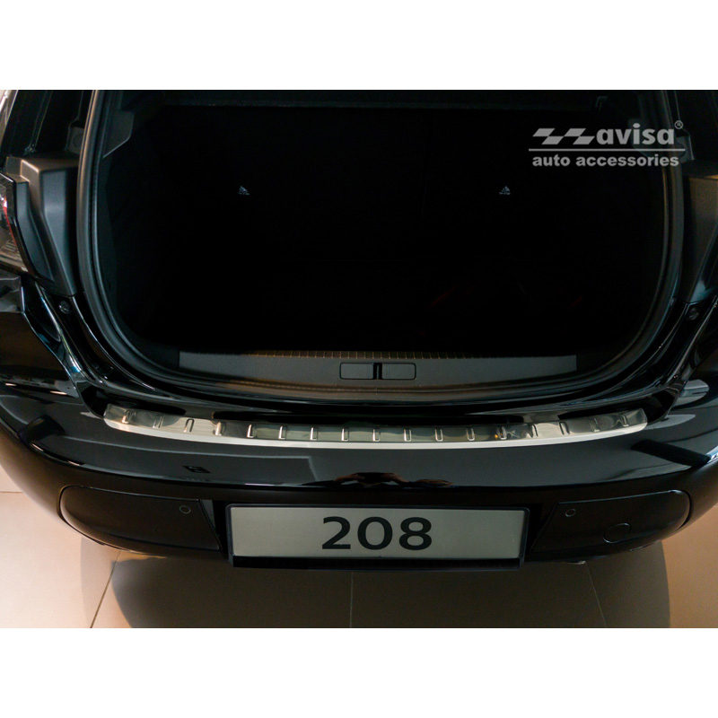 Avisa Rostfritt Stål Bakre Stotfångare Skydd Lamplig For Peugeot 208 Hb 5Dorrar 2019 39Ribs39