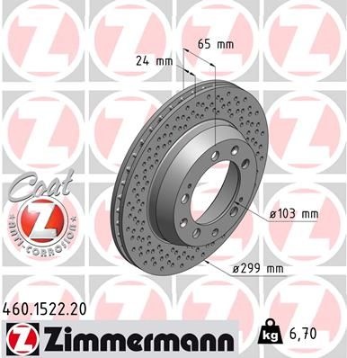 Brake Disc COAT Z .1522.20 Zimmermann