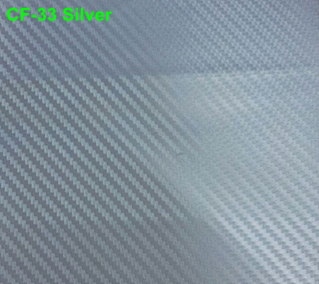 3D carbon foil 152x200cm Silver, self-adhesive