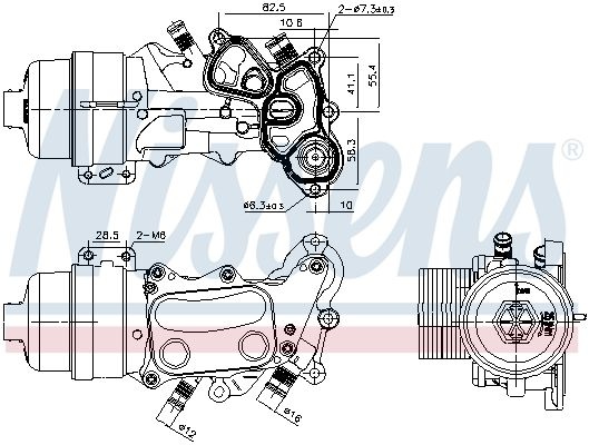 NISSENS Oil Cooler PEUGEOT,CITROËN,MINI 91167 1103P7,1103T5,11427546279 Oil Cooler, engine oil 11427552687,11428643749,3648915,864374980,V864374580