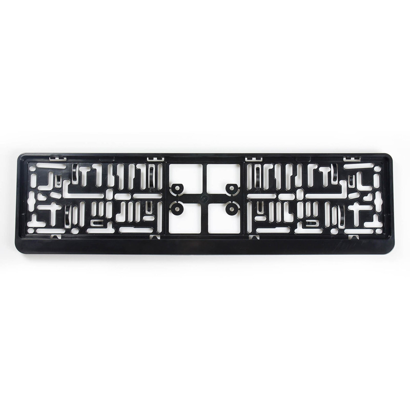 Plastic license plate holder 'Click' 52x11cm Black