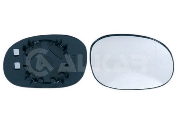 ALKAR Wing Mirror Glass Right 6402283 Side Mirror Glass,Mirror Glass PEUGEOT,CITROËN,206 Schrägheck (2A/C),206+ Schrägheck (2L_, 2M_),1007 (KM_)