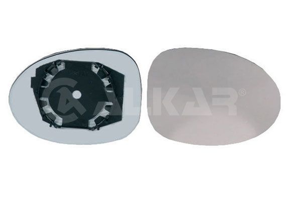 ALKAR Wing Mirror Glass Right 6412167 Side Mirror Glass,Mirror Glass RENAULT,TWINGO I (C06_),TWINGO I Kasten (S06_)