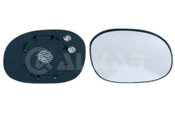 ALKAR Wing Mirror Glass Right 6432851 Side Mirror Glass,Mirror Glass PEUGEOT,CITROËN,1007 (KM_),C3 I Schrägheck (FC_, FN_),C2 Schrägheck (JM)