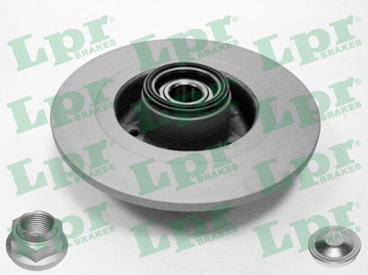 Lpr Bromsskiva Hub Brake Disc Full Coated R1004prca Renault R1004prca Storlek 2