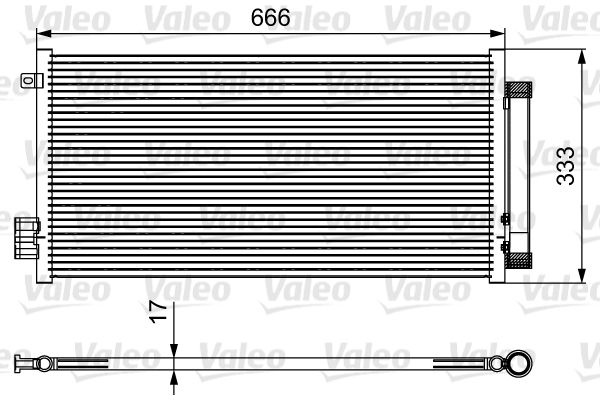 Condenser, Air Conditioning 814111 Valeo