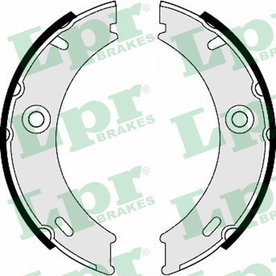Lpr Bromsbackar Sats Parkeringsbroms 07970 Volkswagen 07970 Storlek 2