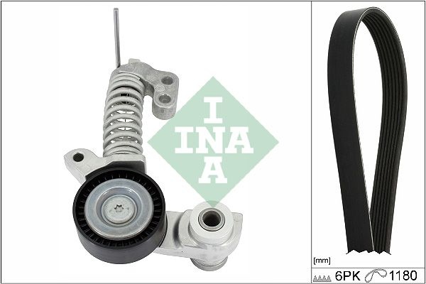 INA V-ribbed belt set VOLVO 529 0374 10 31339945,31401461,31430015 Serpentine belt kit,Auxiliary belt kit,Poly V-belt kit,V-ribbed belt kit 31430186