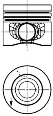 KOLBENSCHMIDT Piston 40558620 Piston VW,AUDI,SKODA,GOLF VI (5K1),Transporter V Bus (7HB, 7HJ, 7EB, 7EJ, 7EF, 7EG, 7HF, 7EC),Passat Variant (3C5)