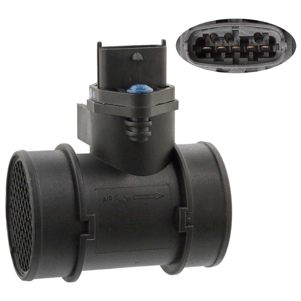 Débitmètre D'Air Febi-Bilstein 37233 - Capteur Masse Air Pour Véhicules | Diamètre 70mm, 4 Connexions