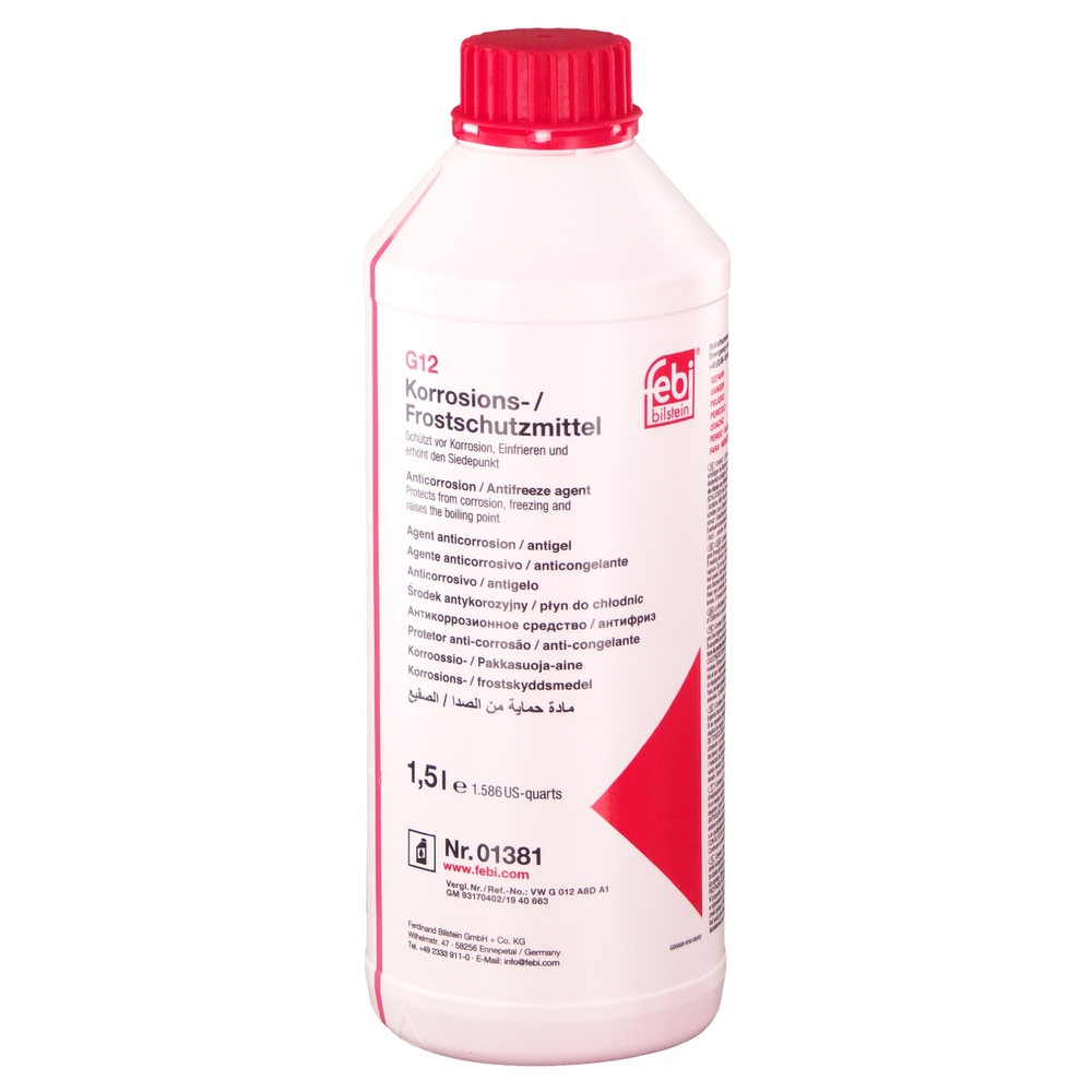 FEBI BILSTEIN Antifreeze VW,AUDI,OPEL 01381 G012A8DA1,09194431,09194431S1  9194431S1,93170402,93170402S1,1940650,1940650S1,1940663,1940663S1,09194431