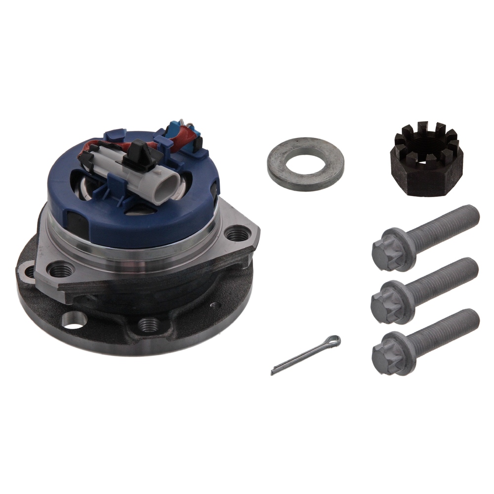 FEBI BILSTEIN Wheel bearing kit Front Axle Right 14615 Wheel hub bearing,Wheel bearing OPEL,VAUXHALL,Astra G CC (T98),Zafira A (T98)