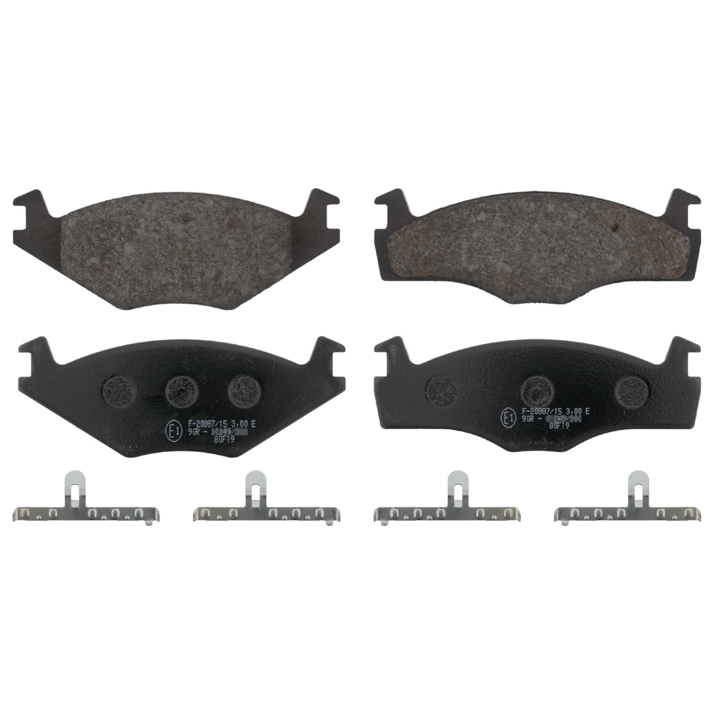 FEBI BILSTEIN Brake pad set VW,SEAT 16076 191698151B,191698151G,321698151B 321698151D,321698151E,321698151H,191698151B,191698151G,191698151L