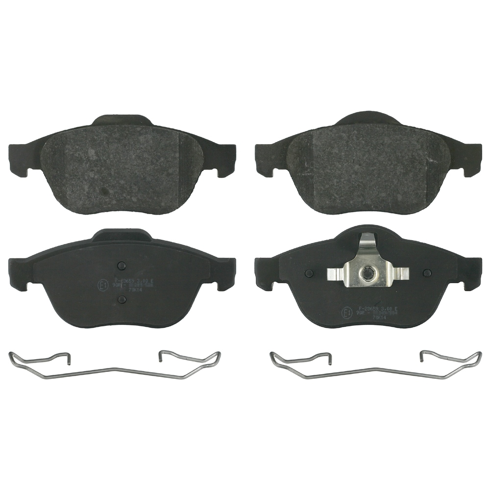 FEBI BILSTEIN Brake pad set Front Axle 16427 Brake pads,Brake pad set, disc brake RENAULT,SCÉNIC II (JM0/1_),ESPACE IV (JK0/1_),LAGUNA II (BG0/1_)