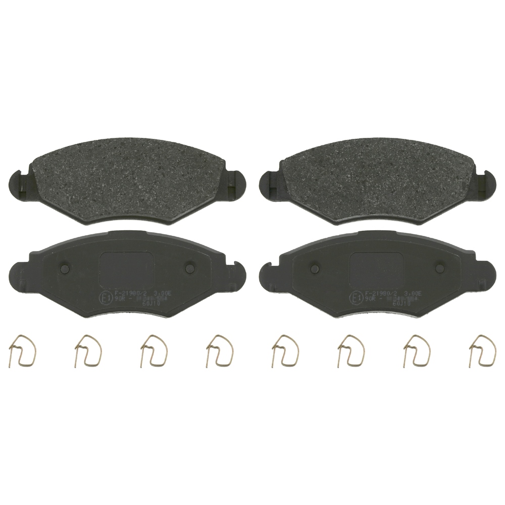 FEBI BILSTEIN Brake pad set Front Axle 16575 Brake pads,Brake pad set, disc brake PEUGEOT,CITROËN,206 Schrägheck (2A/C),206+ Schrägheck (2L_, 2M_)