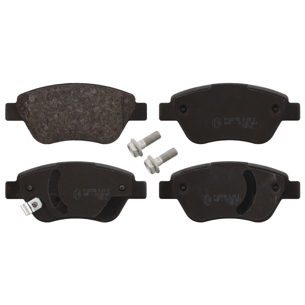 FEBI BILSTEIN Brake pad set Front Axle 16627 Brake pads,Brake pad set, disc brake OPEL,FIAT,PROTON,Corsa D Schrägheck (S07),Adam (M13),PANDA (169)