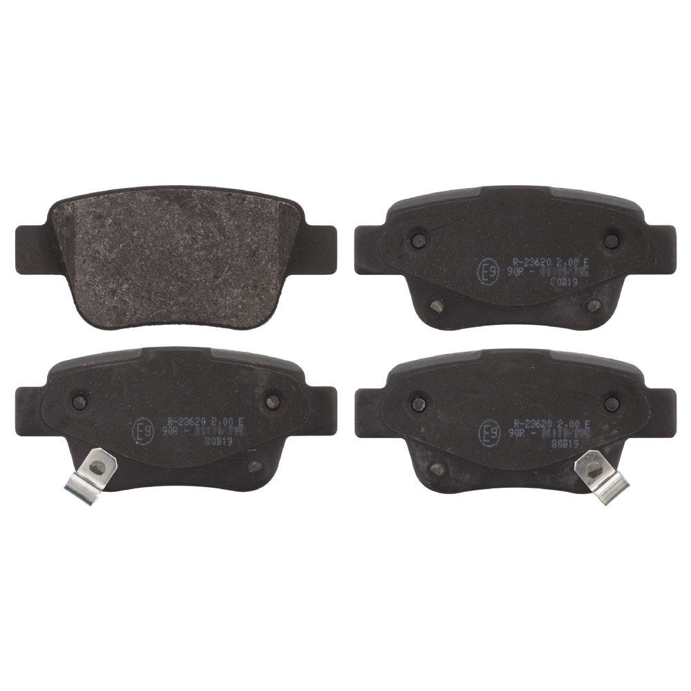 FEBI BILSTEIN Brake pad set Rear Axle 16652 Brake pads,Brake pad set, disc brake TOYOTA,AVENSIS Kombi (T25),COROLLA Verso (ZER_, ZZE12_, R1_)