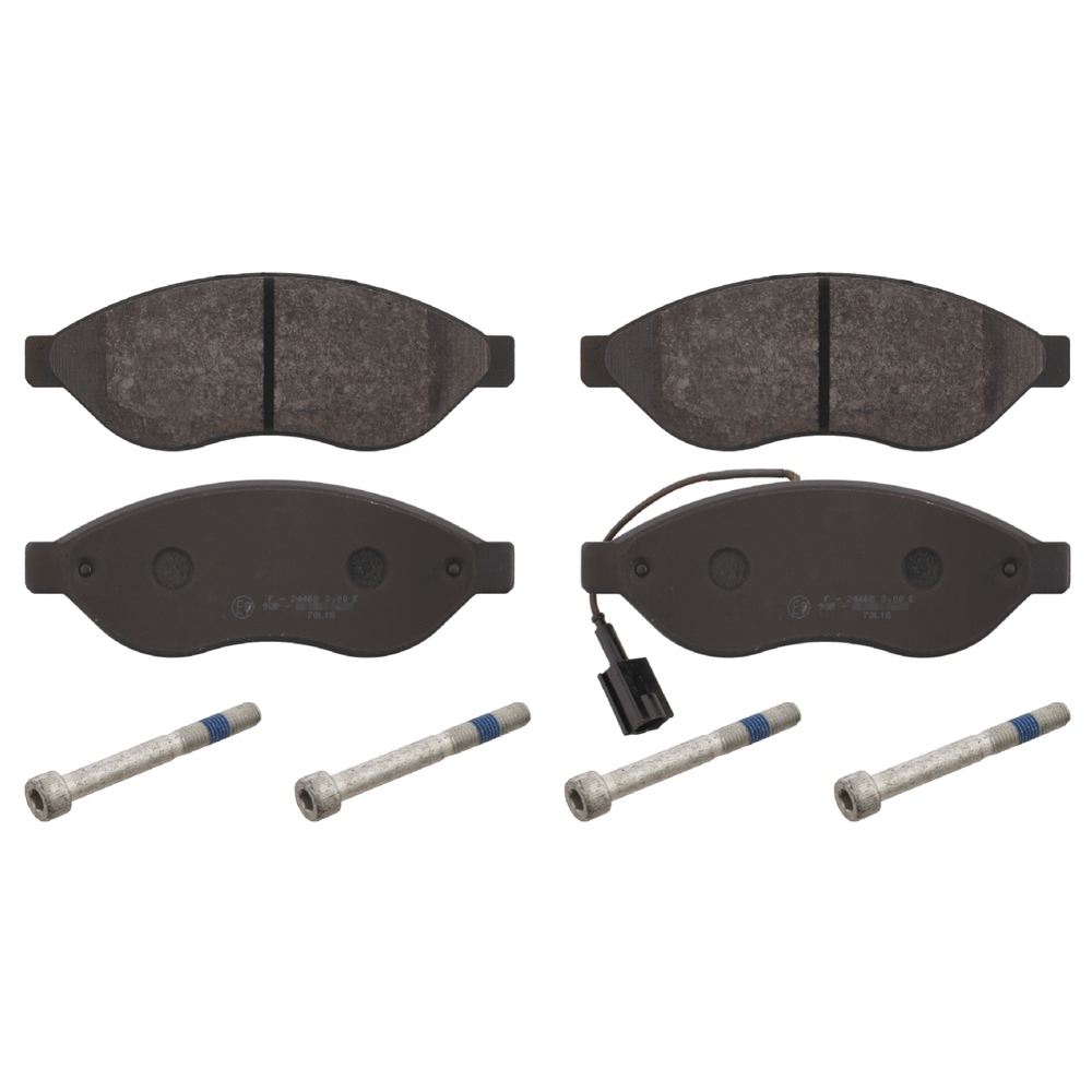 FEBI BILSTEIN Brake pad set FIAT,PEUGEOT,CITROËN 16716 1607878380,1607878580,1611457380 1611839180,1612433880,1612433980,1623842380,1623842480,425356